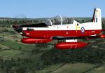 IRIS T-6A Texan II - FSX - RAF T-6 Linton Red and White Textures